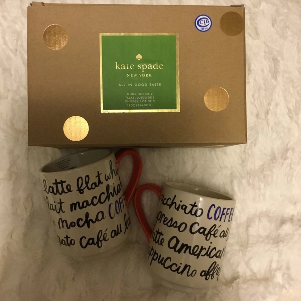 Kate Spade Coffee Mug Set of 2
